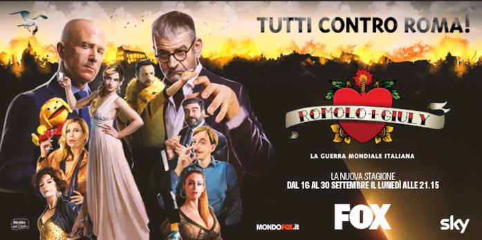 Il poster della seconda stagione di Romolo + Giuly
