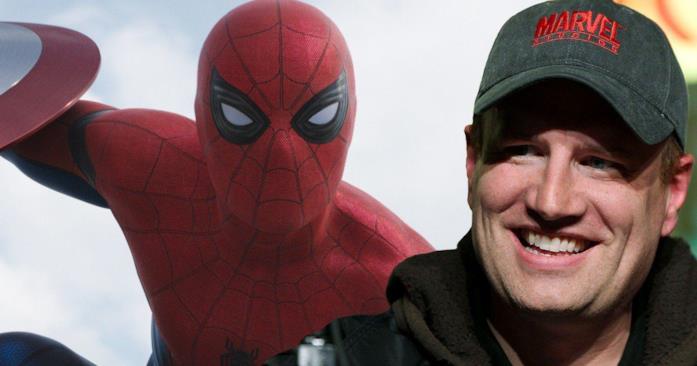 Spider-Man e Kevin Feige Kevin Feige visibilmente soddisfatto di aver portato Spider-Man nel MCU
