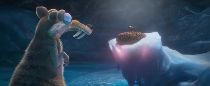 Scrat-tastrofe cosmica Scrat e la ghianda nel ghiaccio