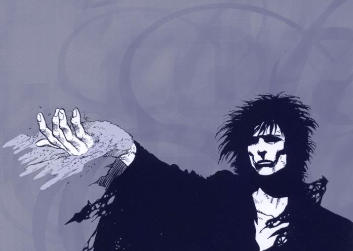 Un'immagine del Signore dei Sogni nel fumetto Sandman di Neil Gaiman