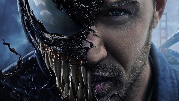 Tom Hardy si trasforma in Venom nel poster del film Tom Hardy in Venom