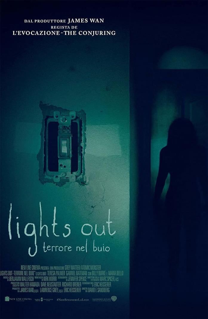 Cofanetto Blu-ray di Lights Out Copertina del cofanetto Blu-ray di Lights Out