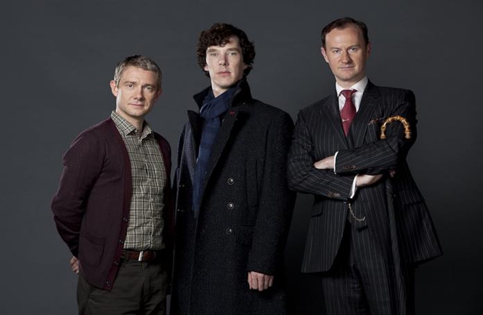 BBC - gli Holmes e Watson Watson, Sherlock e Mycroft