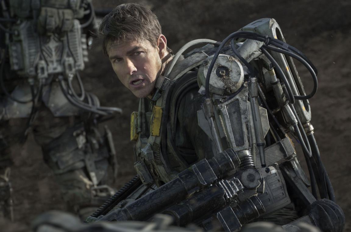 Tom Cruise in una scena di Edge of Tomorrow