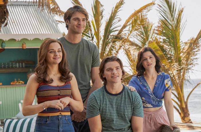 Elle, Noah, Lee e Rachel, protagonisti di The Kissing Booth 3