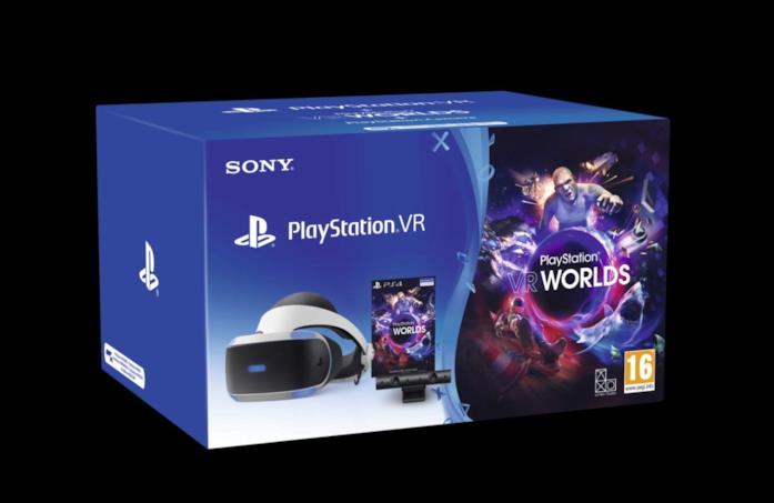 PS VR Mk4 + Camera + Gioco VR Worlds (Voucher) in offerta per l'Amazon Prime Day Playstation 4 - PS VR Mk4 + Camera + Gioco VR Worlds (Voucher) - Bundle Fisico
