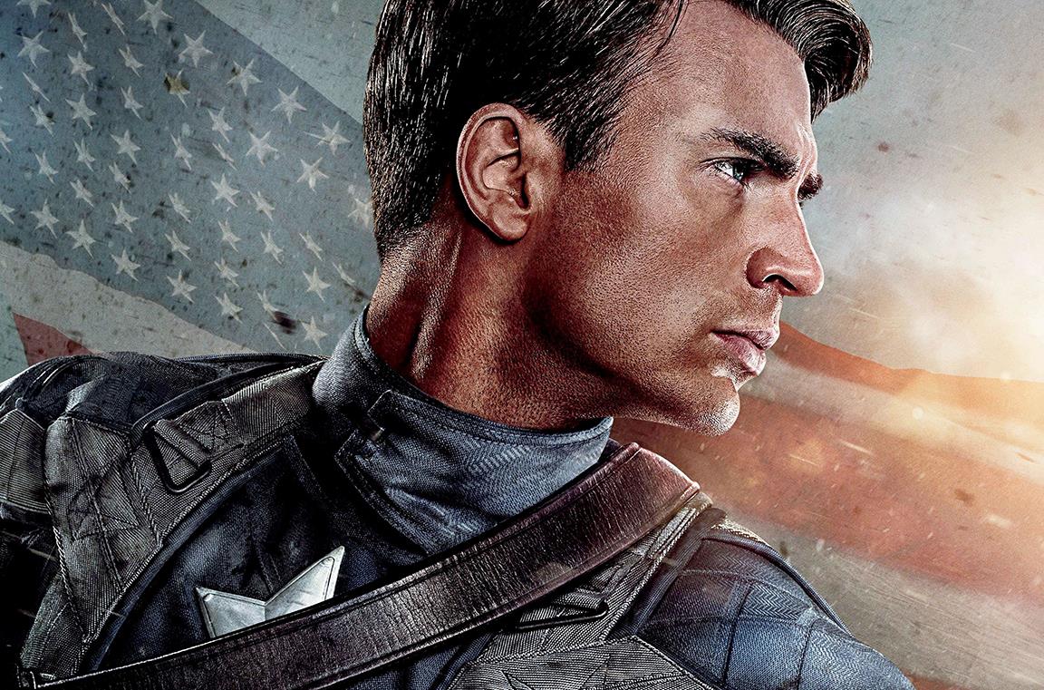 Captain America sulla locandina del film