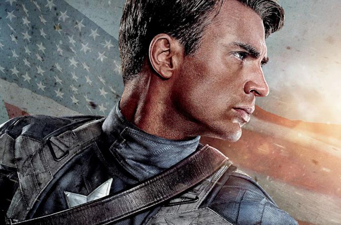 Captain America sulla locandina del film