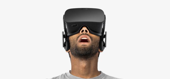 Immagine promozionale del visore Oculus Rift