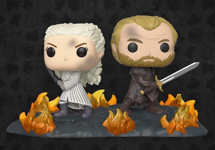 I Funko Pop di Daenerys e Jorah che combattono a Grande Inverno