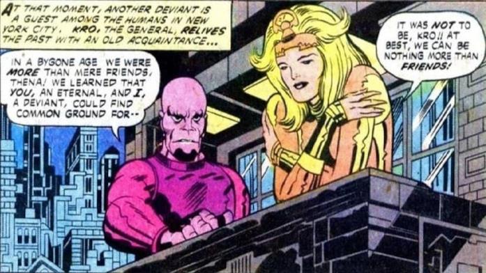 Gli Eterni, ci sarà Kro Kro e Thena nei fumetti