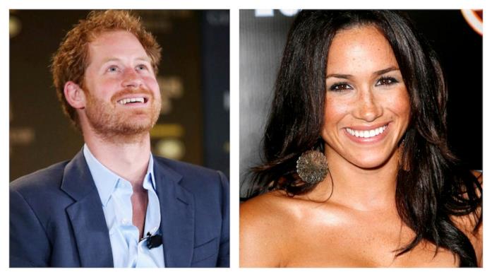 Primo piano di Meghan Markle e del Principe Harry