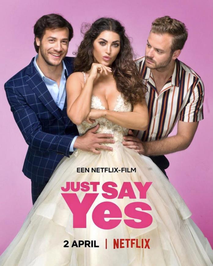 Il poster di Just Say Yes Il cast nella locandina di Just Say Yes