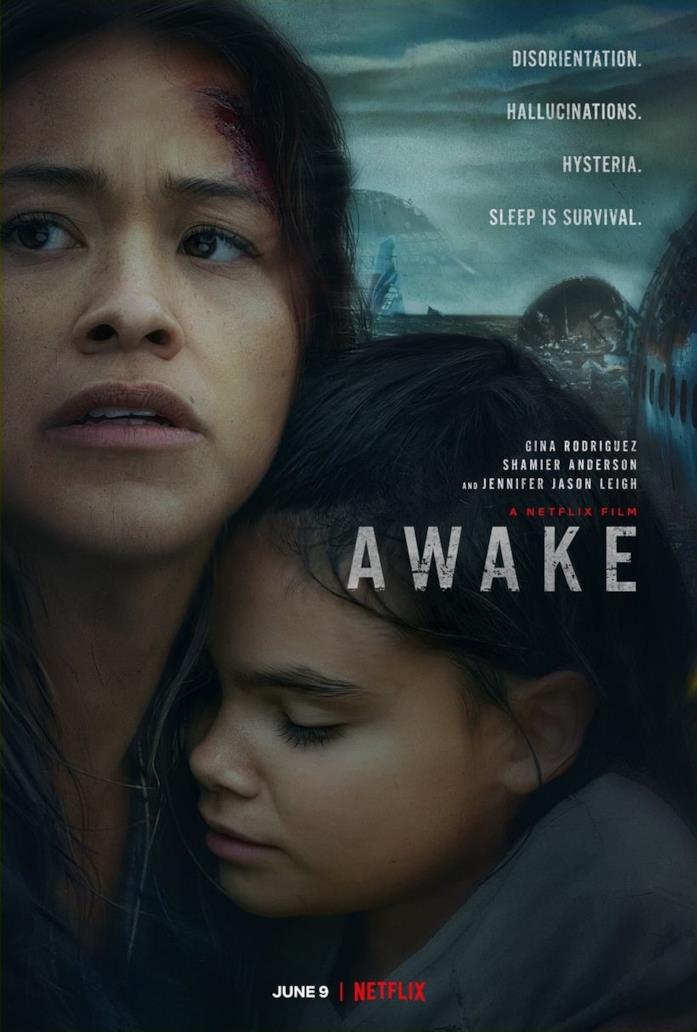 Il poster di Awake Il cast nella locandina di Awake
