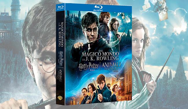 Packshot del cofanetto da 9 film di Harry Potter in recensione