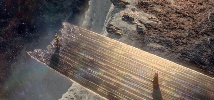 Il ponte Bifrost in Thor Il Bifrost distrutto