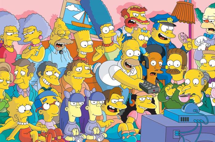 Una scena de I Simpson