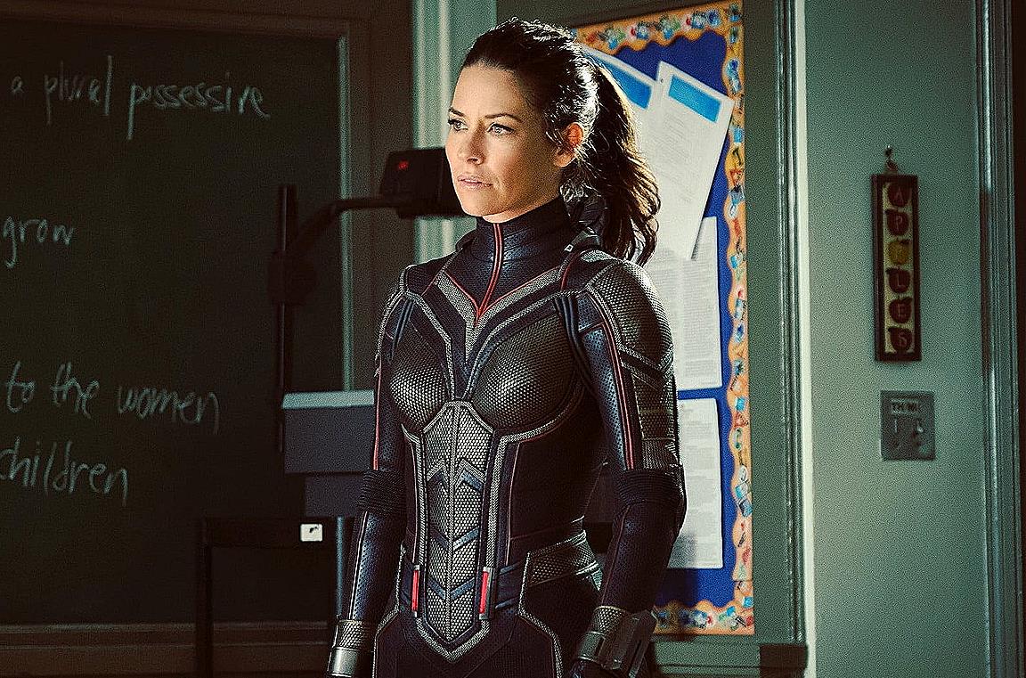 Un'immagine di Ant-Man and The Wasp con Evangeline Lilly