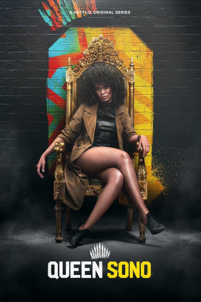 Il poster di Queen Sono Queen Sono è seduta in un trono