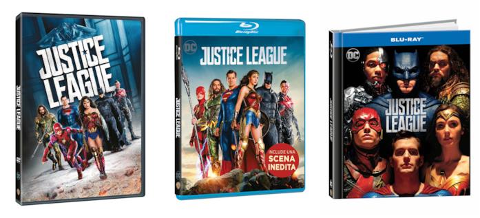 Justice League in DVD e Blu-ray Le edizioni DVD e Blu-ray di Justice League