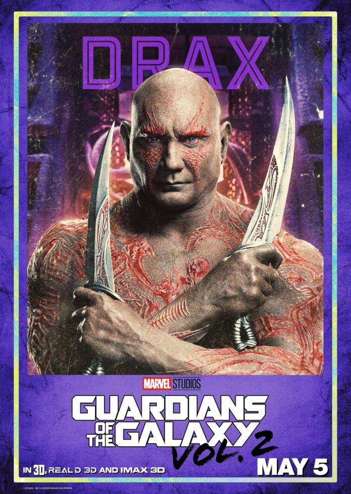 Drax il Distruttore Dave Bautista è Drax il Distruttore