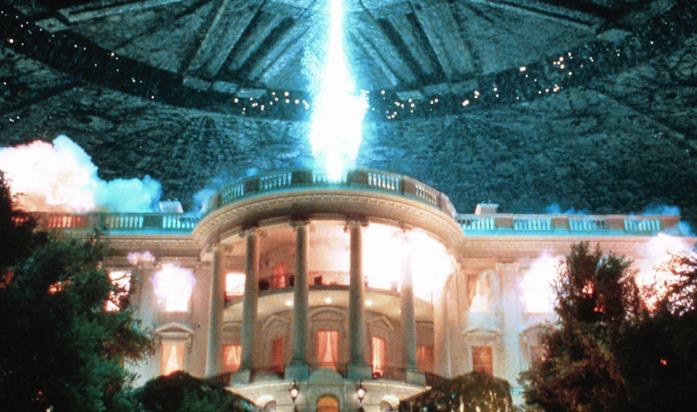 Una scena del primo Independence Day