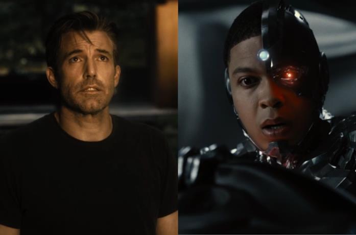 Batman e Cyborg nel film