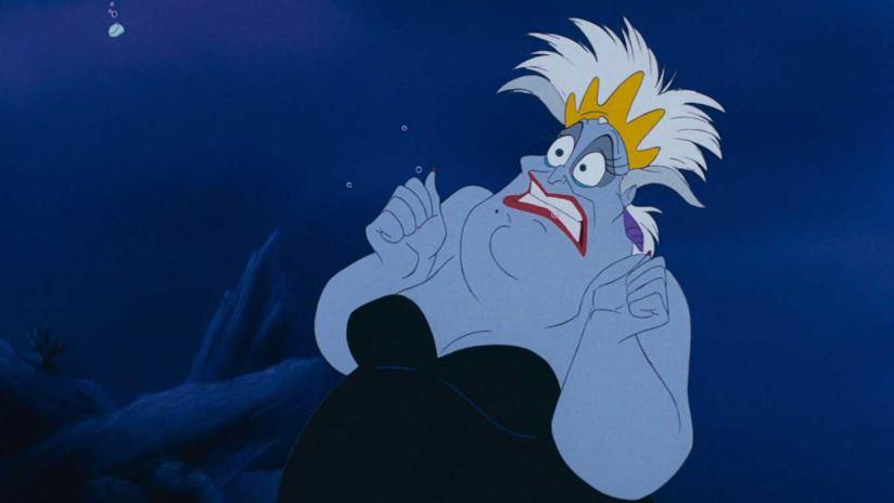 Ursula in una scena del film animato
