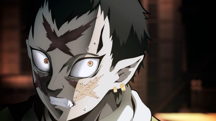 Wakuraba di Demon Slayer Wakuraba la luna calante