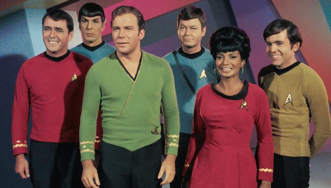 L'equipaggio della Enterprise, la mitica navicella spaziale di Star Trek I membri dell'equipaggio della Enterprise