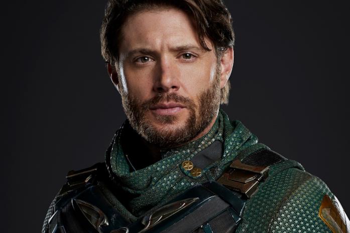 Jensen Ackles in costume da Soldier Boy
