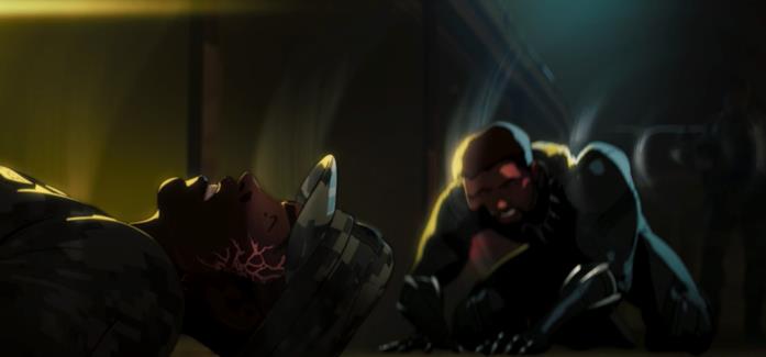 What If...? 1x6 tutte le curiosità e le citazioni del MCU Black Panther e James Rhodes a terra