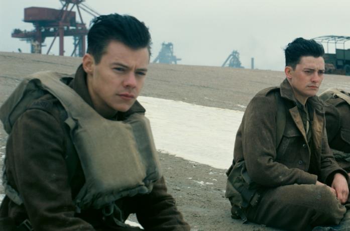 Harry Styles in una scena di Dunkirk