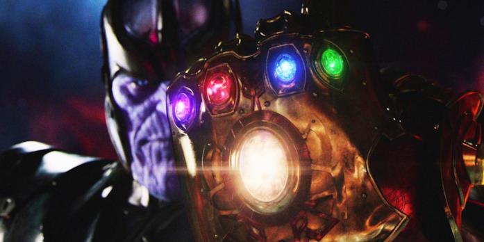 Thanos con indosso il Guanto dell'Infinito