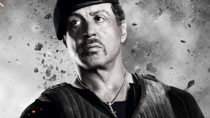 Sylvester Stallone nel poster de I mercenari 2