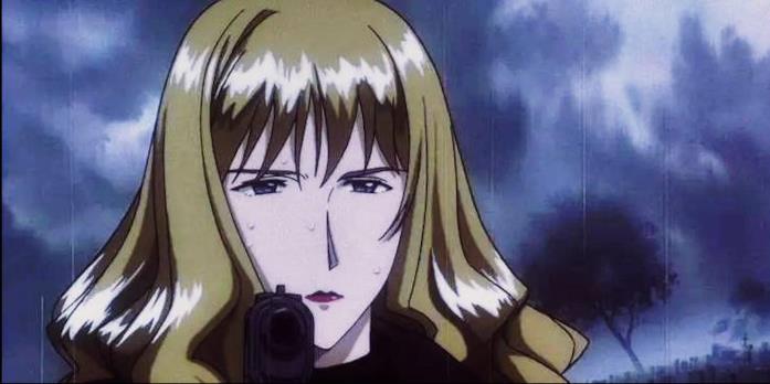 Julia in una scena di Cowboy Bebop Julia riappare nel finale di Cowboy Bebop