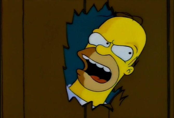 La paura fa novanta V La parodia di Shining de I Simpson