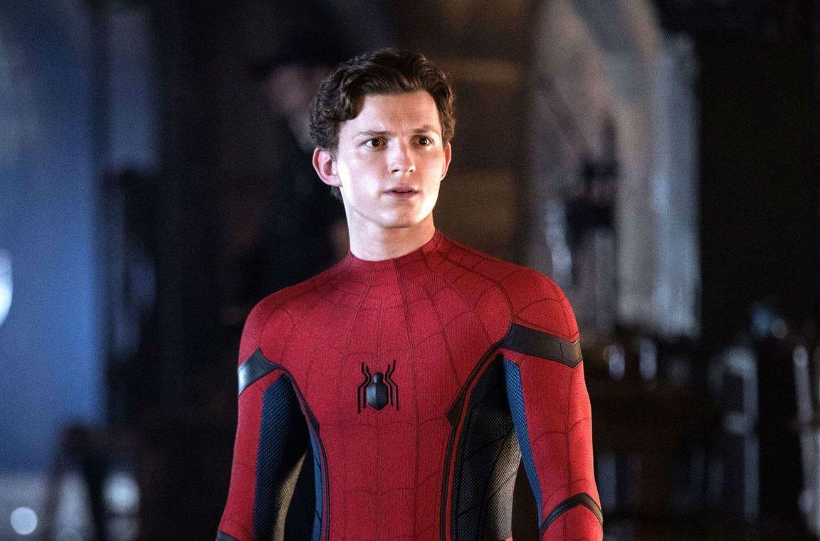 Tom Holland in una scena di Spider-Man: Far From Home