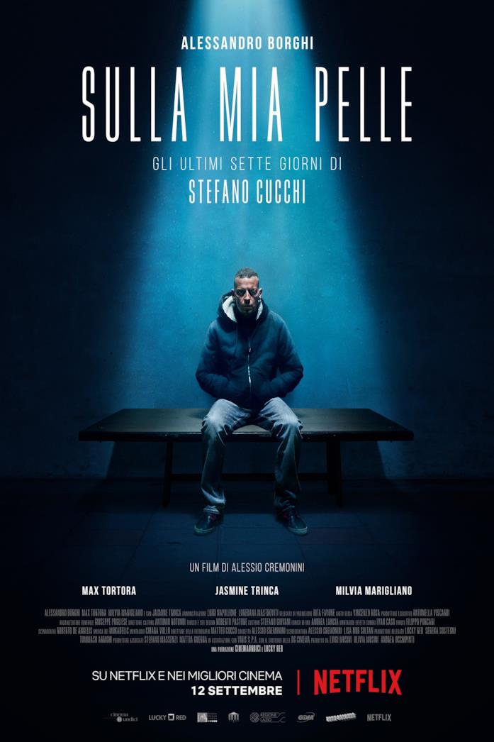 Sulla mia pelle: poster Alessandro Borghi sulla locandina di Sulla mia pelle