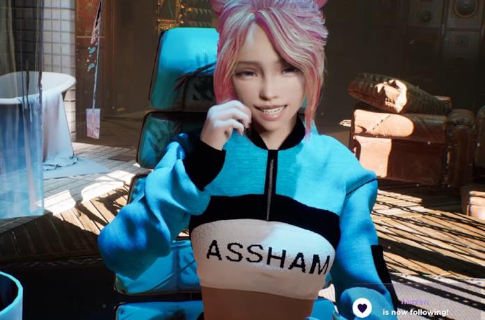 La Vtuber CodeMiko in live su Twitch