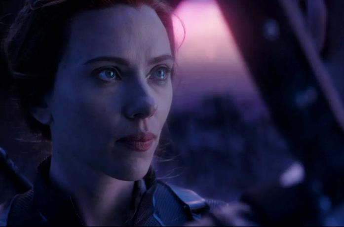 Scarlett Johansson nel ruolo di Black Widow