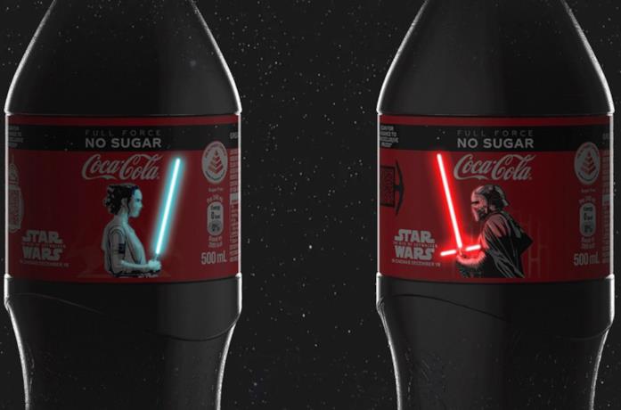 Le bottiglie di Coca-Cola in edizione limitata dedicate a Star Wars: L'Ascesa di Skywalker