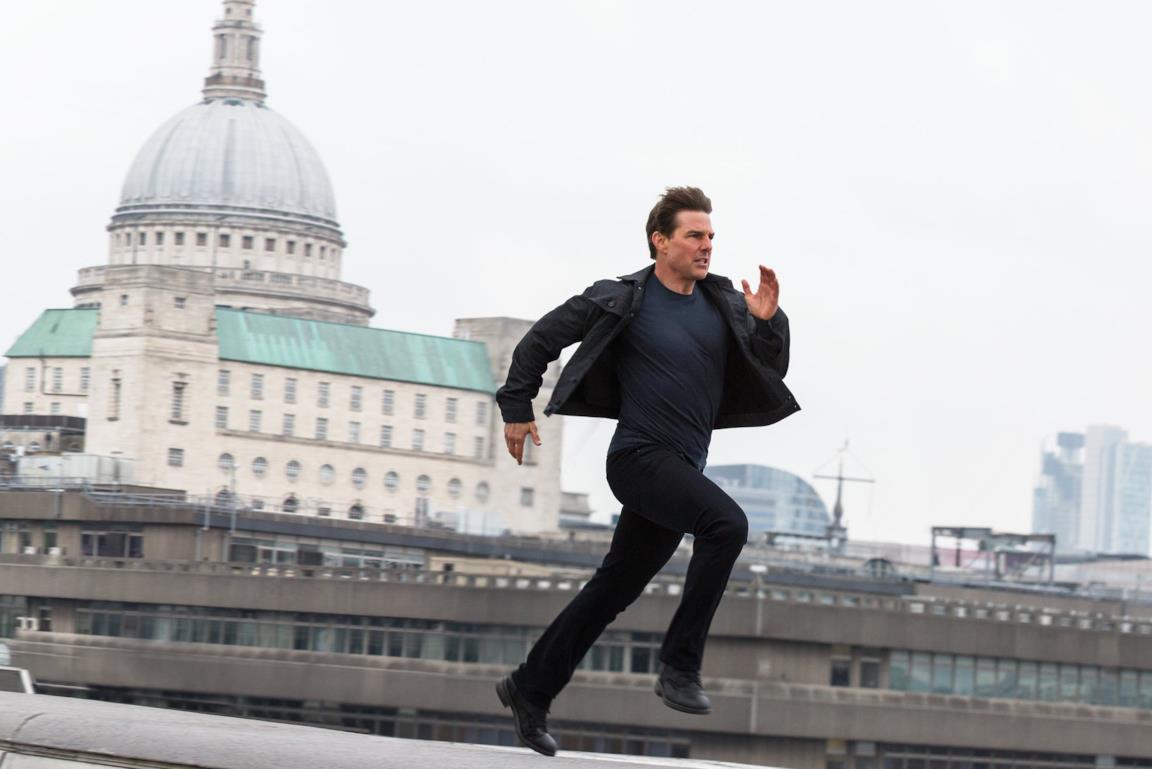 Tom Cruise corre in una scena di Mission: Impossible - Fallout