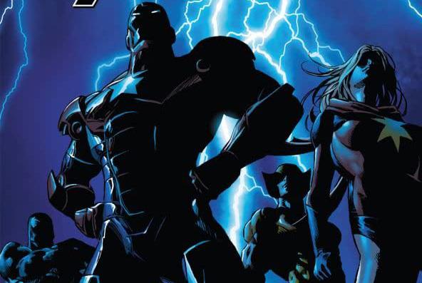 La formazione originale degli Oscuri Vendicatori Cover di Dark Avengers #1