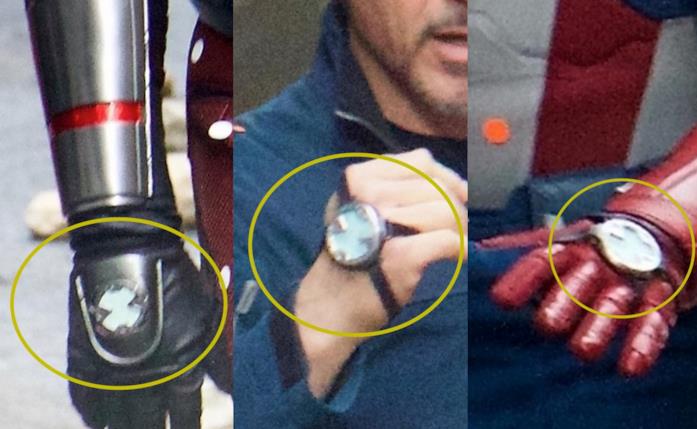 Gli strani congegni sulle mani degli Avengers Gli strani congegni sulle mani degli Avengers nel loro quarto film