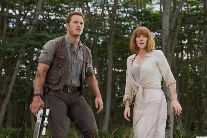 I protagonisti di Jurassic World Jurassic World: una scena del film