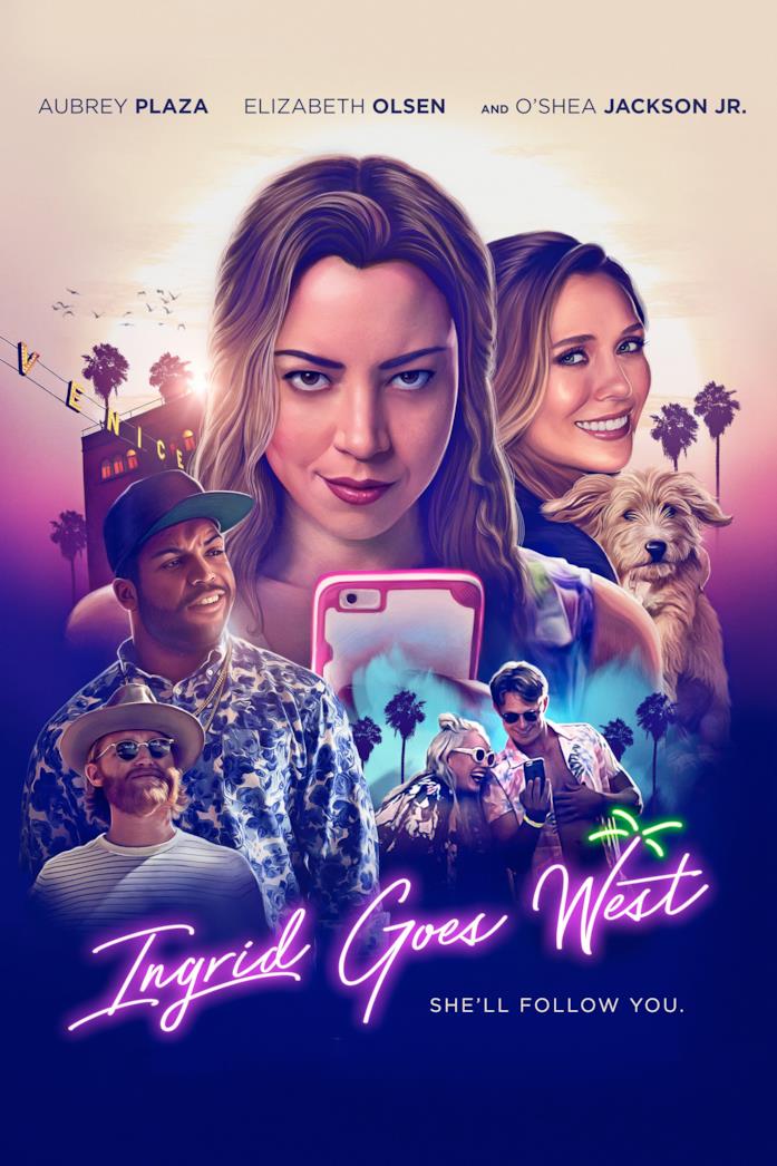 Il poster di Ingrid va a ovest Il cast nella locandina di Ingrid va a ovest