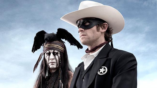Johnny Depp e Armie Hammer in The Lone Ranger