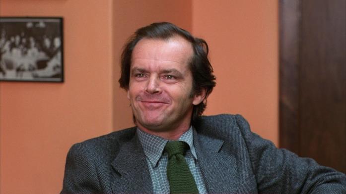 Jack Torrance durante il colloquio Il protagonista in una delle scene iniziali