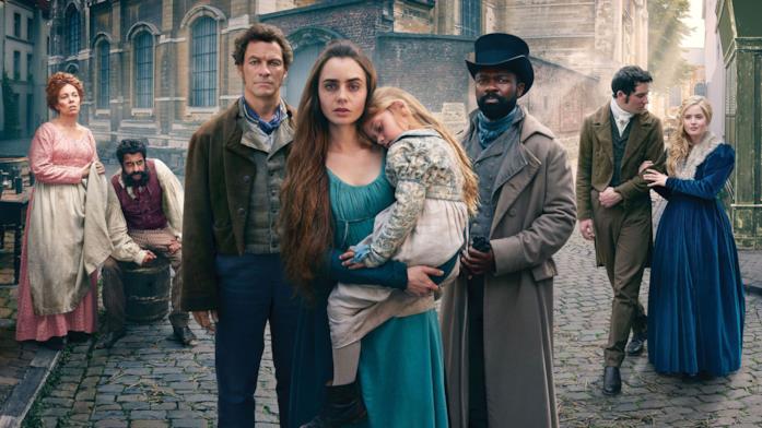 Il cast completo de I miserabili Il cast completo de I miserabili nel poster promozionale della miniserie